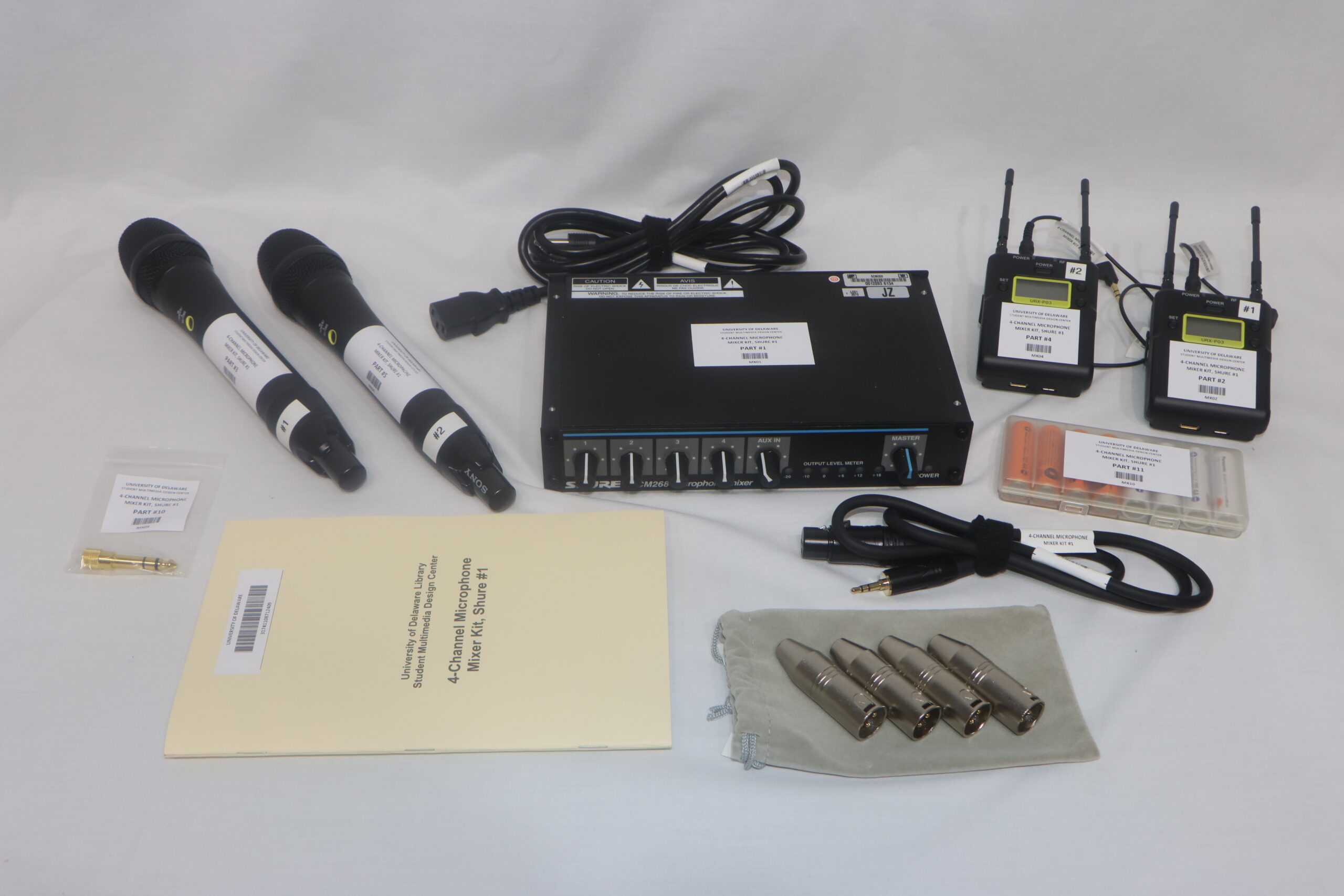 4-Channel Microphone Mixer Kit, Shure