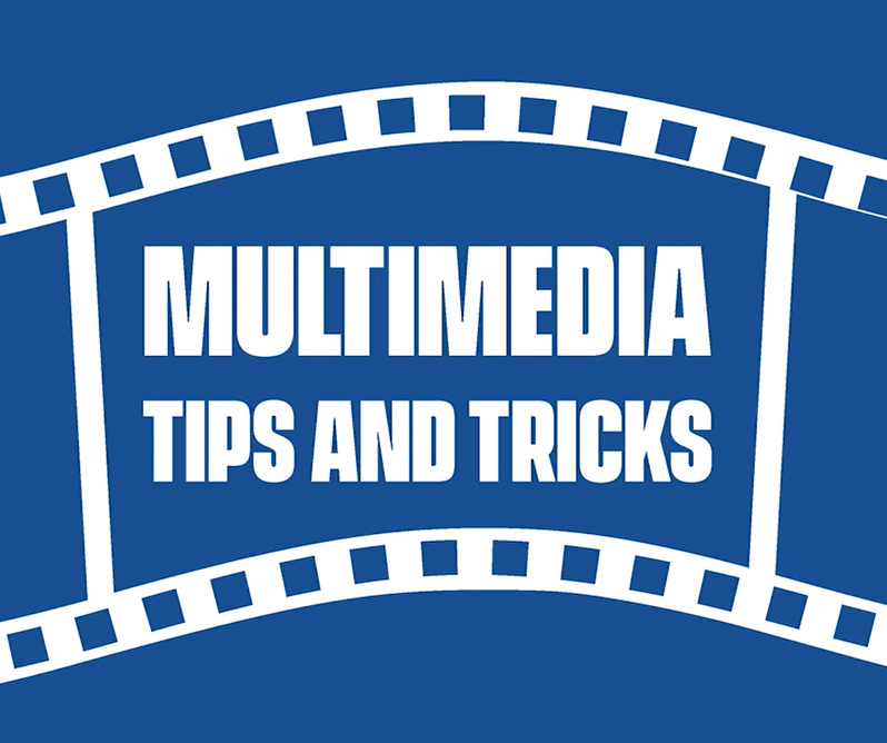 <p>Multimedia Tips and Tricks aims to support the University community by offering valuable multimedia content that enhances student success. Our expert staff creates short articles and videos that highlight the multimedia resources, software and equipment available for loan in the SMDC. </p>
