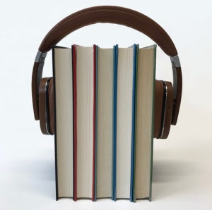 Headphones and books