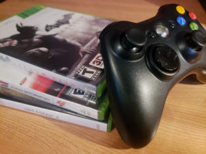 Xbox 360 controller and games