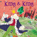 Book cover for "King & King"