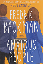 The book cover for Anxious People by Fredrik Backman