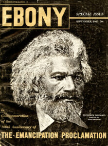 The cover of the September 1963 issue of Ebony magazine with a photo of Frederick Douglass.