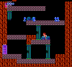 Screenshot of scene in Kid Icarus for NES 