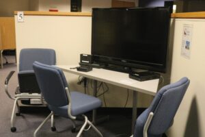 Chairs placed around the Gaming Station