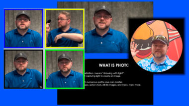 Screenshot of the process of adding a video overlay in Premiere