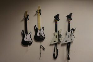 Guitar controllers in Studio 1 