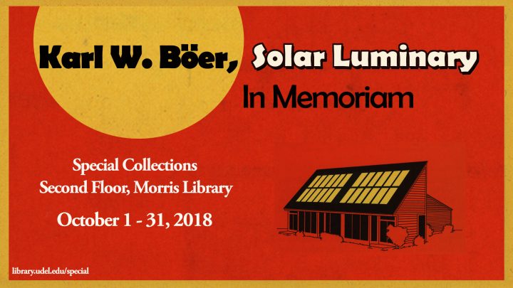 Karl W. Böer, Solar Luminary: In Memoriam Karl W. Böer, Solar Luminary: In Memoriam