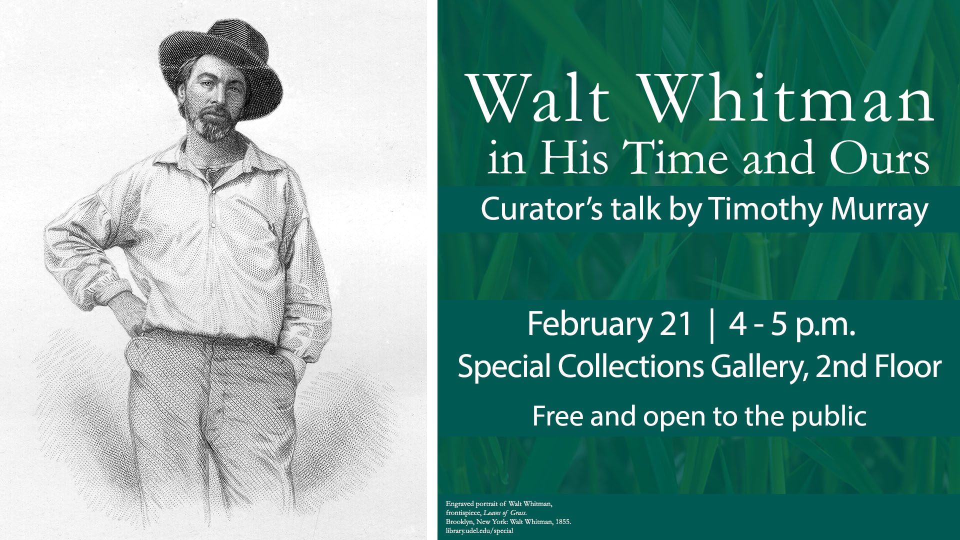 Curator's Talk: Walt Whitman in His Time and Ours
