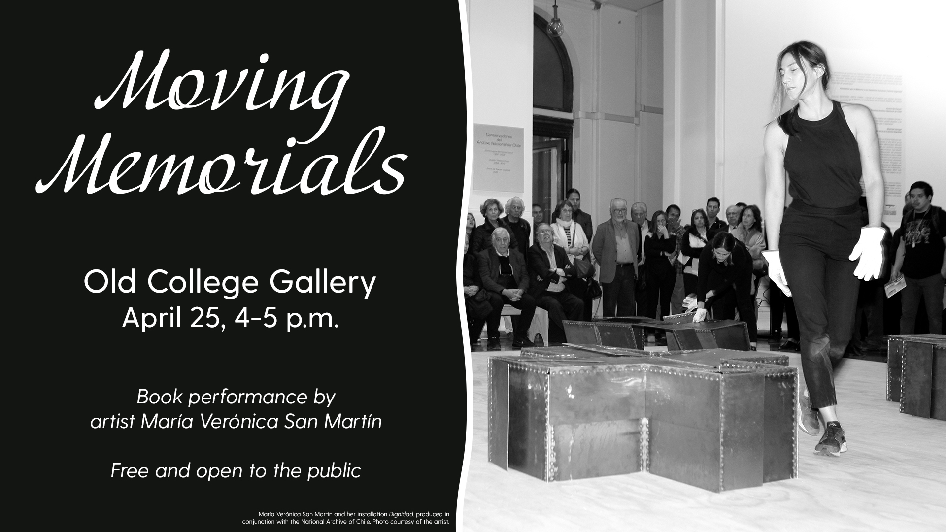 Promotional image for Moving Memorials performance