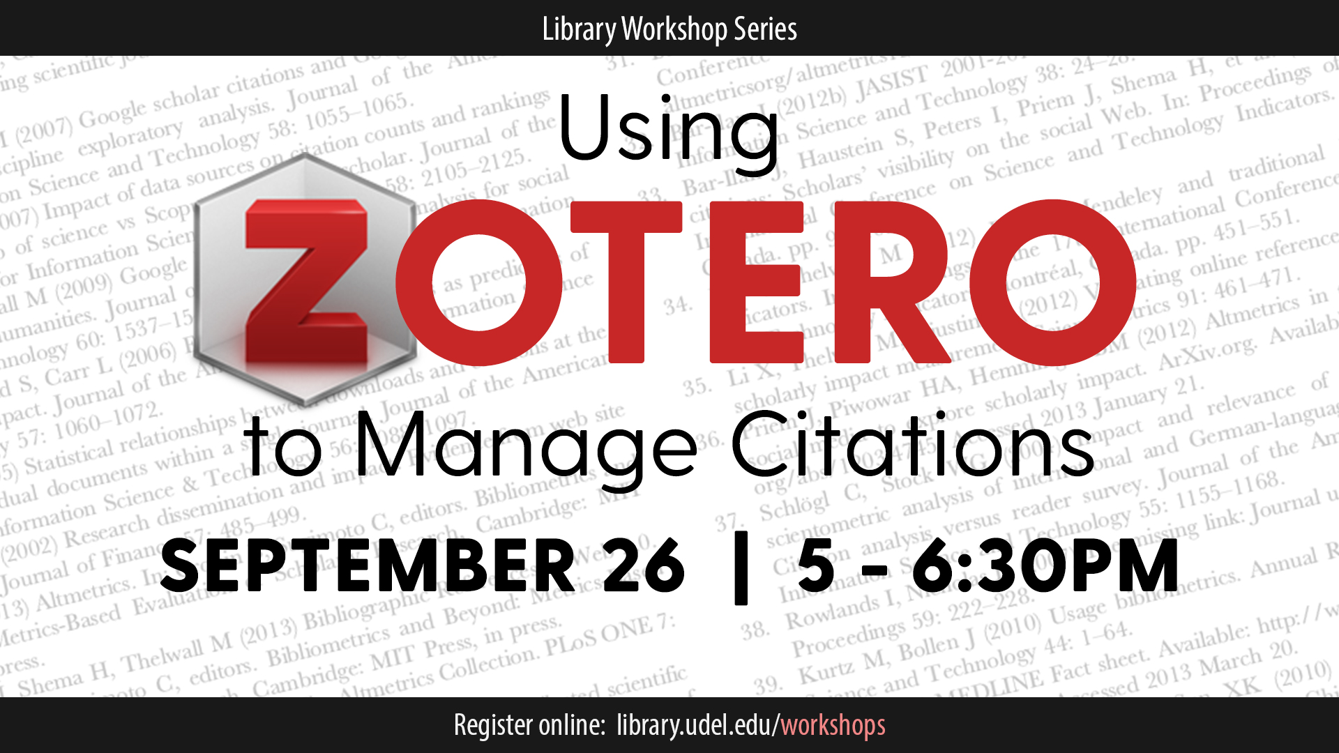 Using Zotero to Manage Citations