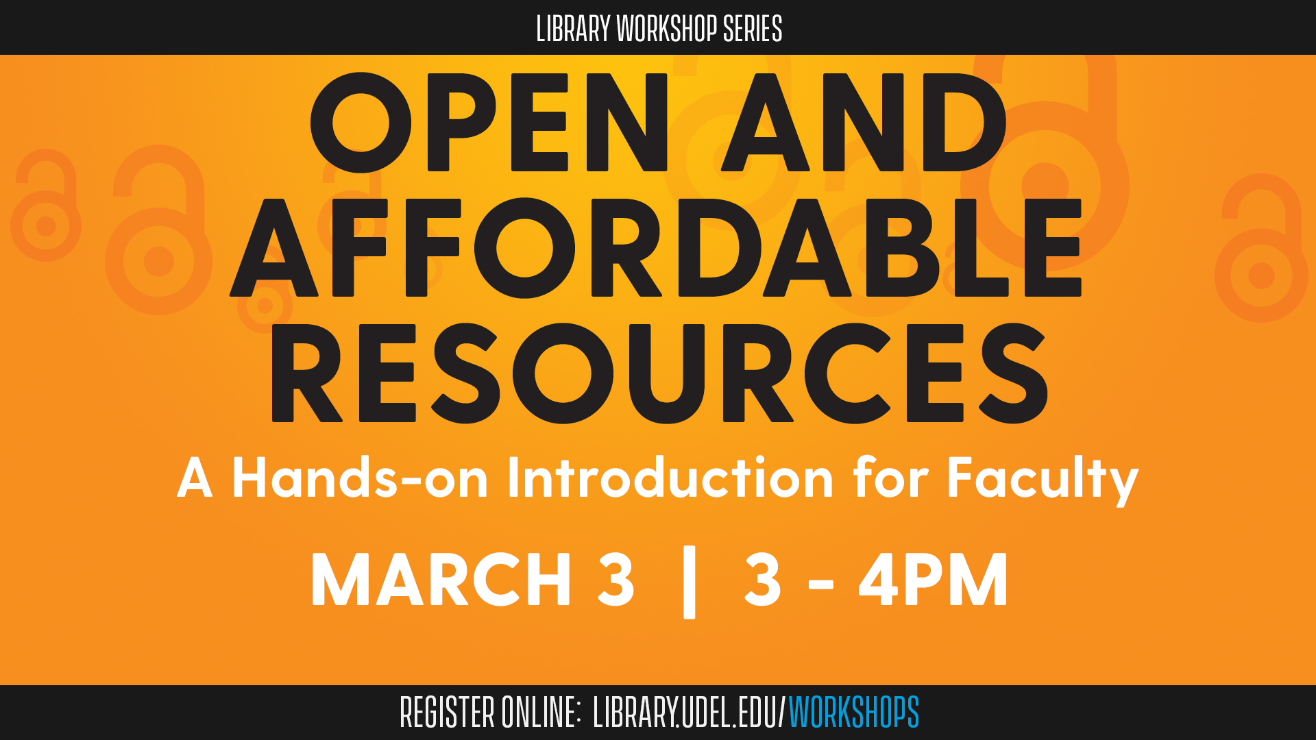 Promotional image for Open and Affordable Resources: A Hands-on Introduction for Faculty