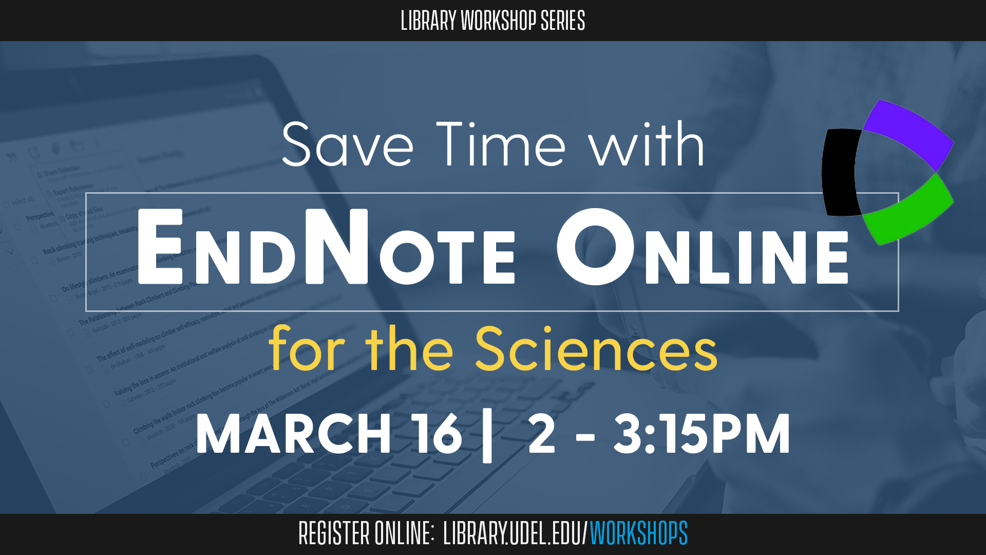 Save Time with EndNote Online for the Sciences