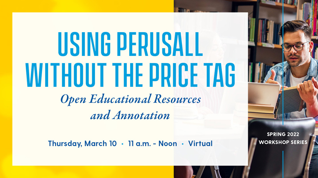 Using Perusall without the Price Tag: Open Educational Resources and Annotation