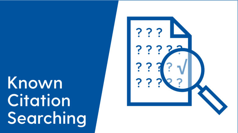 Known Citation Searching