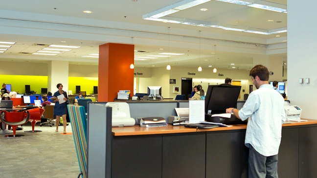 Scanning Station in Morris Library