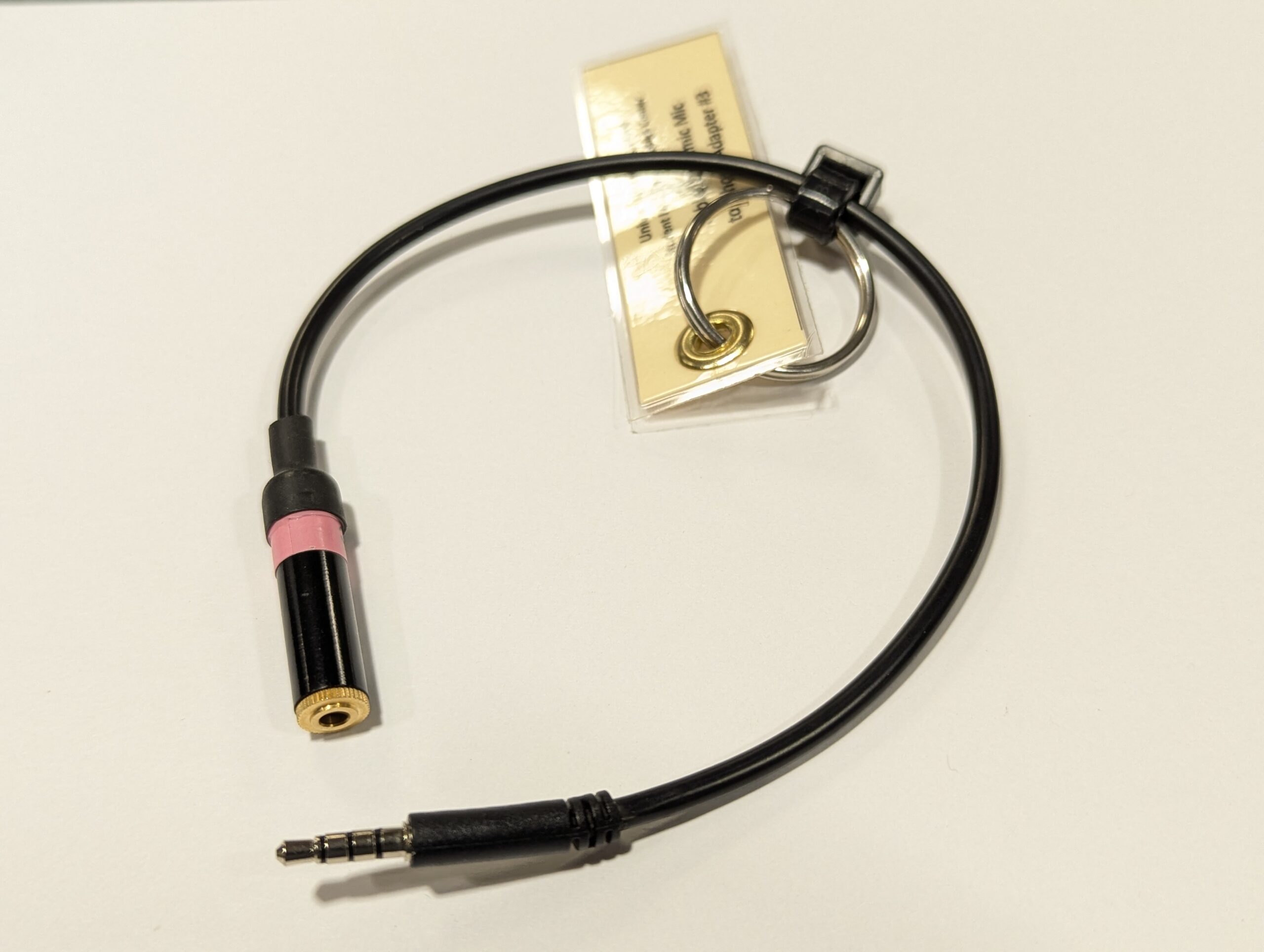 Cable, Dynamic Mic to iPhone Adapter