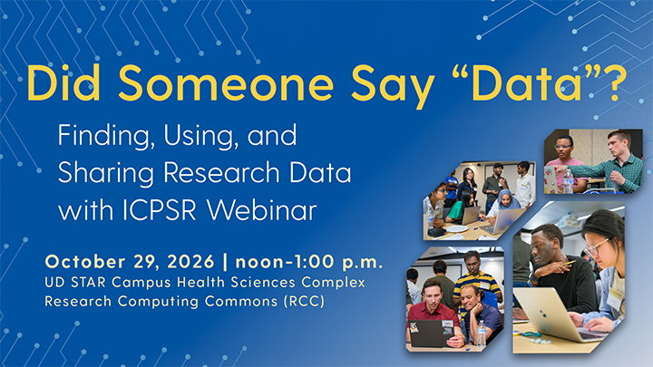 Did Someone Say Data? Event